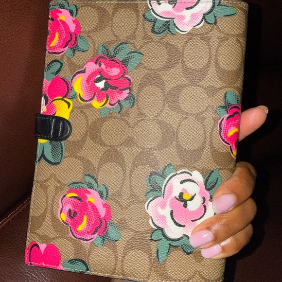 Coach Floral Patterned Notebook - Picture 2 of 2